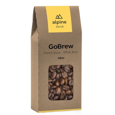 GoBrew French Roast Whole Bean, 16 oz bag