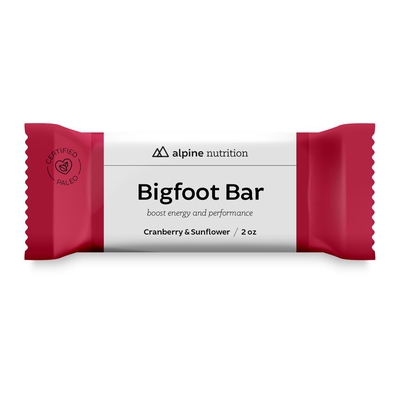 BigfootBar Cranberry/Sunflower Paleo, 2oz bar