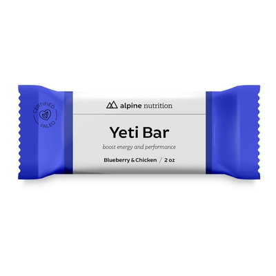 YetiBar Blueberry/Chicken Paleo, 2oz bar