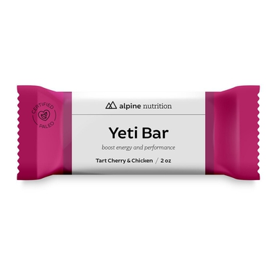 YetiBar Tart Cherry/Chicken Paleo, 2oz bar