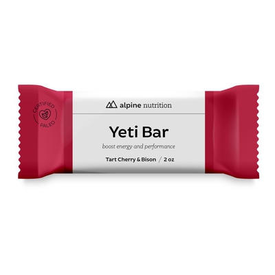 YetiBar Cranberry/Bison Paleo, 2oz bar